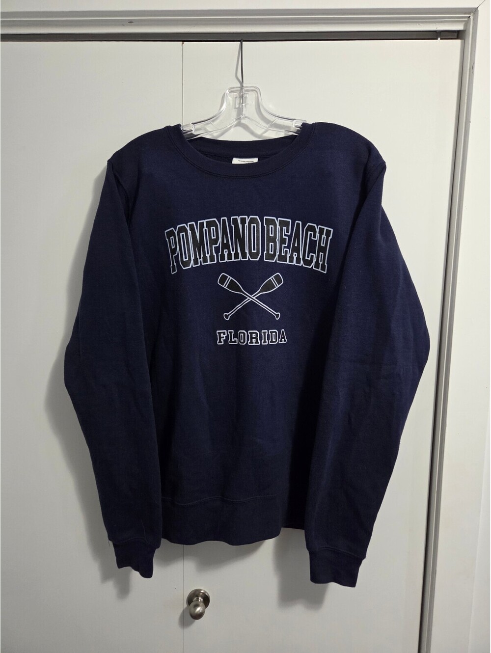 Pacific Cumberland Panthers Navy Crewneck Sweatshirt